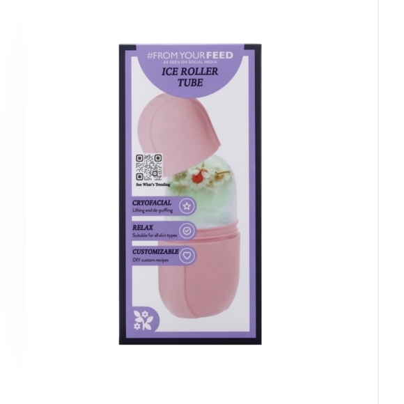 From Your Feed Ice Roller for Face, Pink, Facial Massage to Reduce Puffiness - Picture 7 of 9